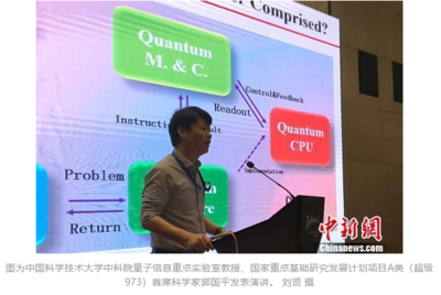 中新网:郭国平:”量子计算机研发应聚焦实用化,软硬件协同”